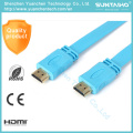 Haute qualité 2.0V Am / Am câble HDMI en nylon plat pour HDTV